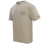 NBA PHILADELPHIA 76ERS NEUTRAL DROP SHOULDER MEN'S TEE (TAUPE)