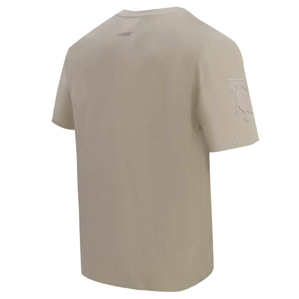 NBA PHILADELPHIA 76ERS NEUTRAL DROP SHOULDER MEN'S TEE (TAUPE)