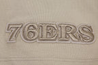 NBA PHILADELPHIA 76ERS NEUTRAL DROP SHOULDER MEN'S TEE (TAUPE)