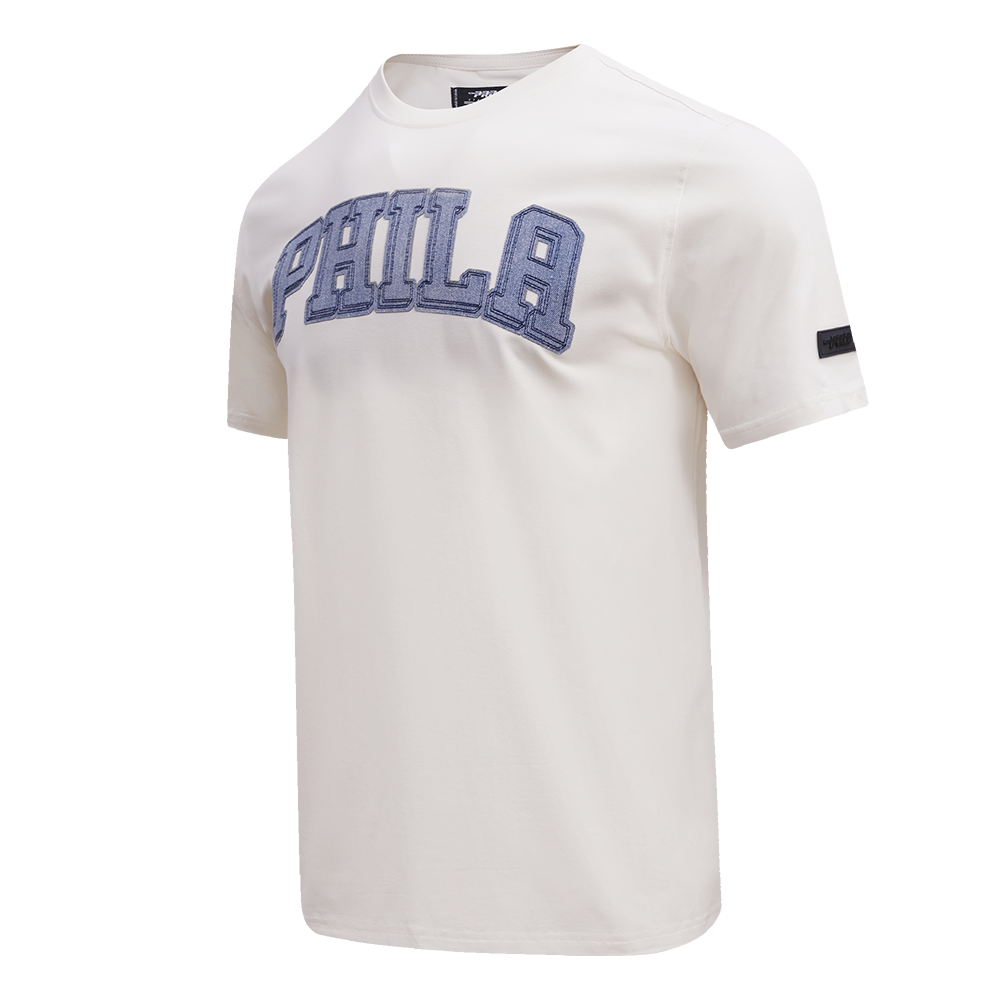 NBA PHILADELPHIA 76ERS VARSITY BLUES MEN'S TEE (LINEN)