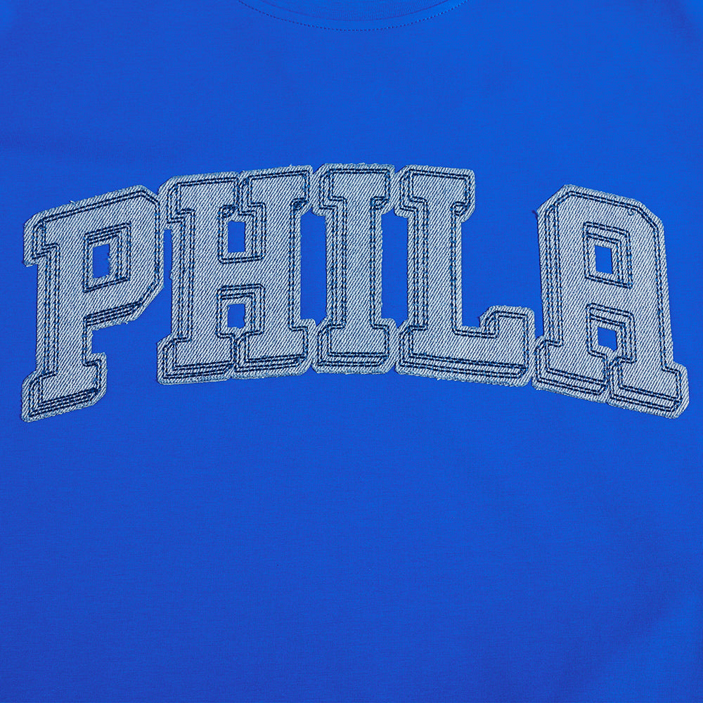 NBA PHILADELPHIA 76ERS VARSITY BLUES MEN'S TEE (ROYAL BLUE)