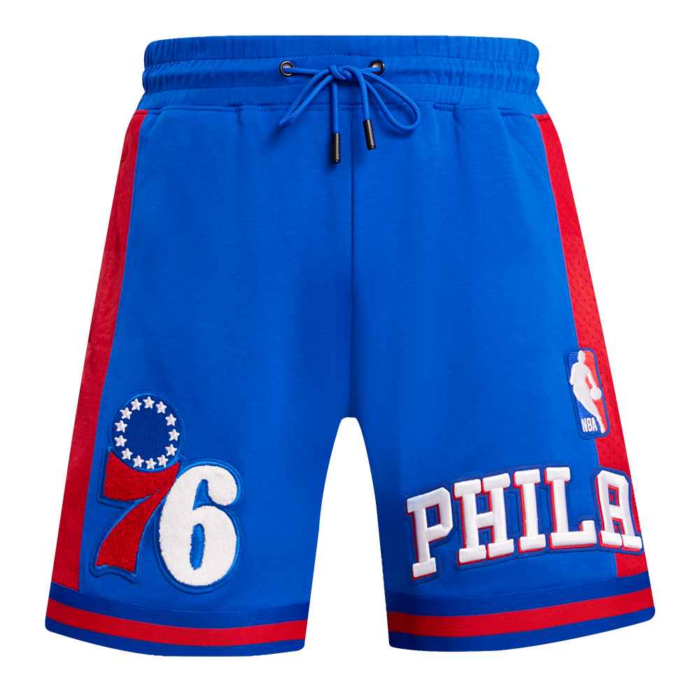 NBA PHILADELPHIA 76ERS RETRO CLASSIC SHORT 2.0 POUR HOMME (BLEU ROYAL/ROUGE)