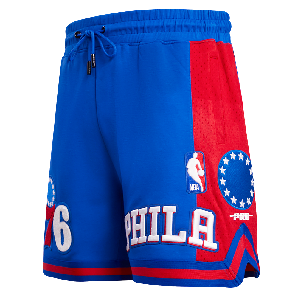 NBA PHILADELPHIA 76ERS RETRO CLASSIC SHORT 2.0 POUR HOMME (BLEU ROYAL/ROUGE)