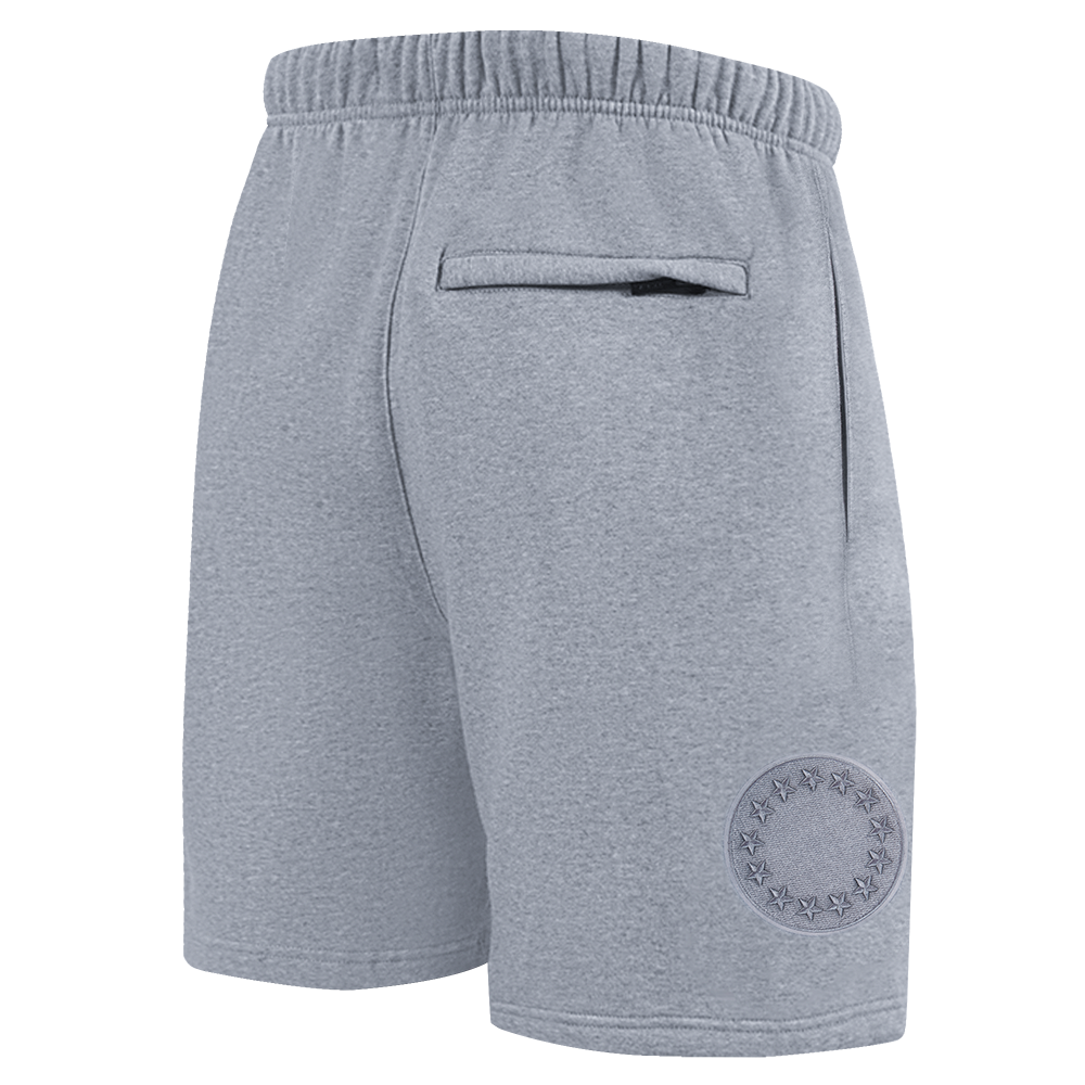NBA PHILADELPHIA 76ERS NEUTRAL SHORT EN MOLLETON POUR HOMME (GRIS CHINÉ FONCÉ)