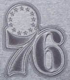 NBA PHILADELPHIA 76ERS NEUTRAL SHORT EN MOLLETON POUR HOMME (GRIS CHINÉ FONCÉ)