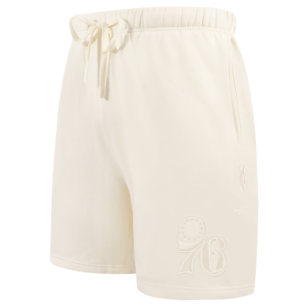 NBA PHILADELPHIA 76ERS NEUTRAL MEN'S SHORT (EGGSHELL)