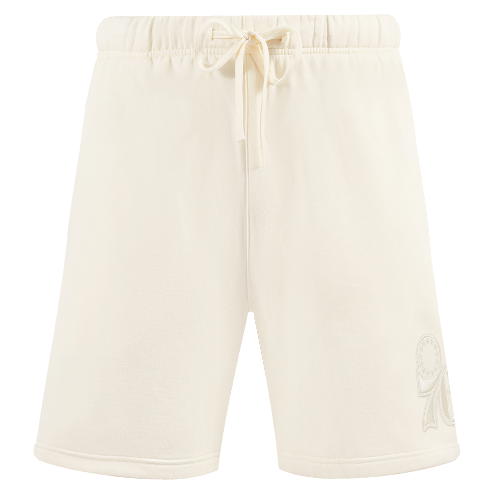 NBA PHILADELPHIA 76ERS NEUTRAL MEN'S SHORT (EGGSHELL)