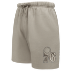 NBA PHILADELPHIA 76ERS NEUTRAL MEN'S SHORT (TAUPE)