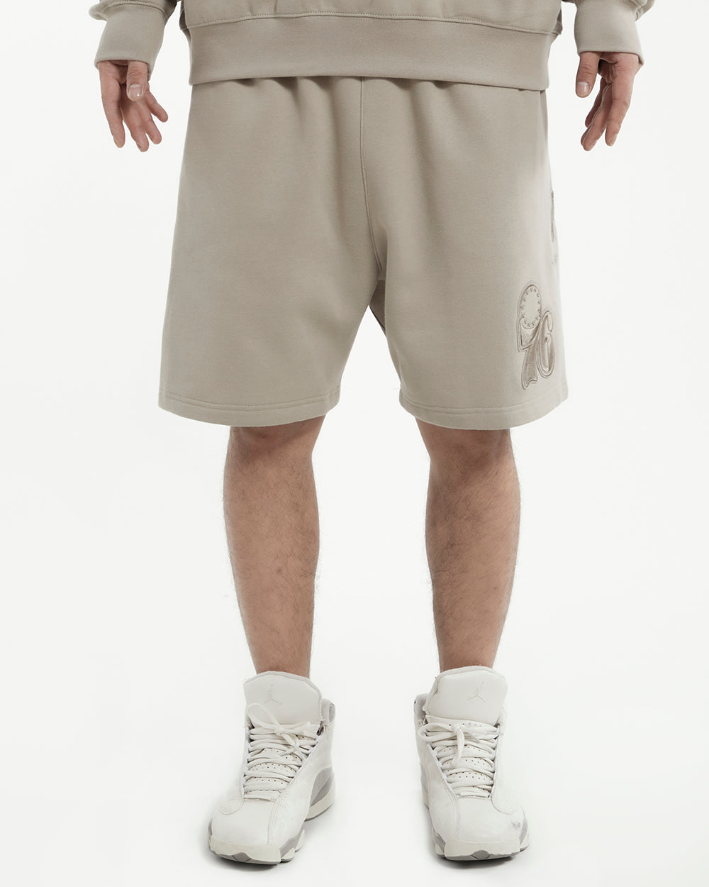 NBA PHILADELPHIA 76ERS NEUTRAL MEN'S SHORT (TAUPE)