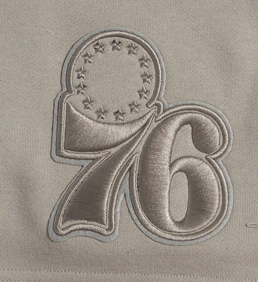 NBA PHILADELPHIA 76ERS NEUTRAL MEN'S SHORT (TAUPE)