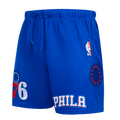 NBA PHILADELPHIA 76ERS CLASSIC MESH SHORT POUR HOMME (BLEU ROYAL)