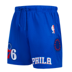 NBA PHILADELPHIA 76ERS CLASSIC MESH SHORT POUR HOMME (BLEU ROYAL)