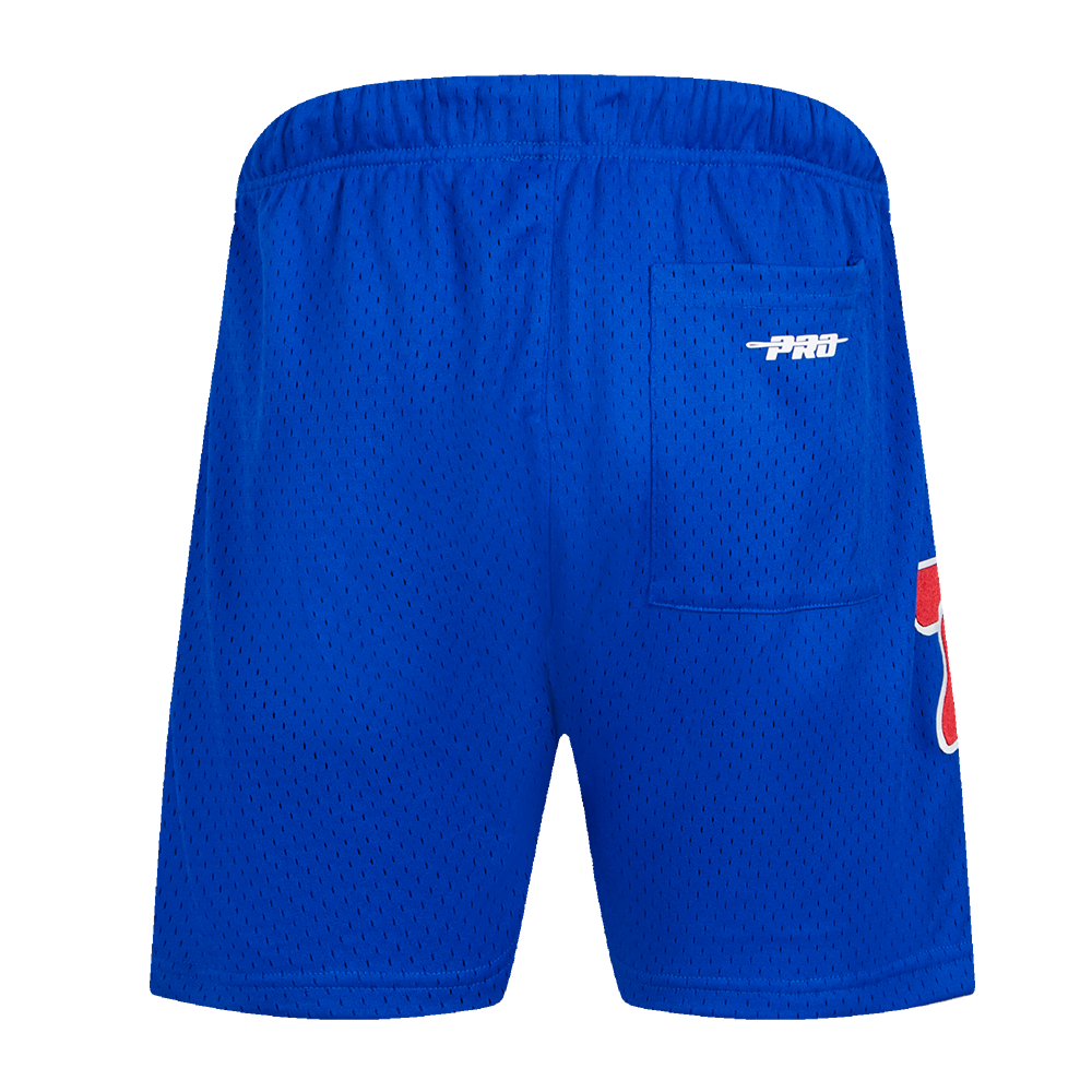 NBA PHILADELPHIA 76ERS CLASSIC MESH SHORT POUR HOMME (BLEU ROYAL)