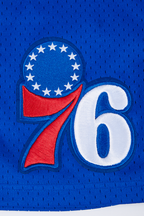 NBA PHILADELPHIA 76ERS CLASSIC MESH SHORT POUR HOMME (BLEU ROYAL)