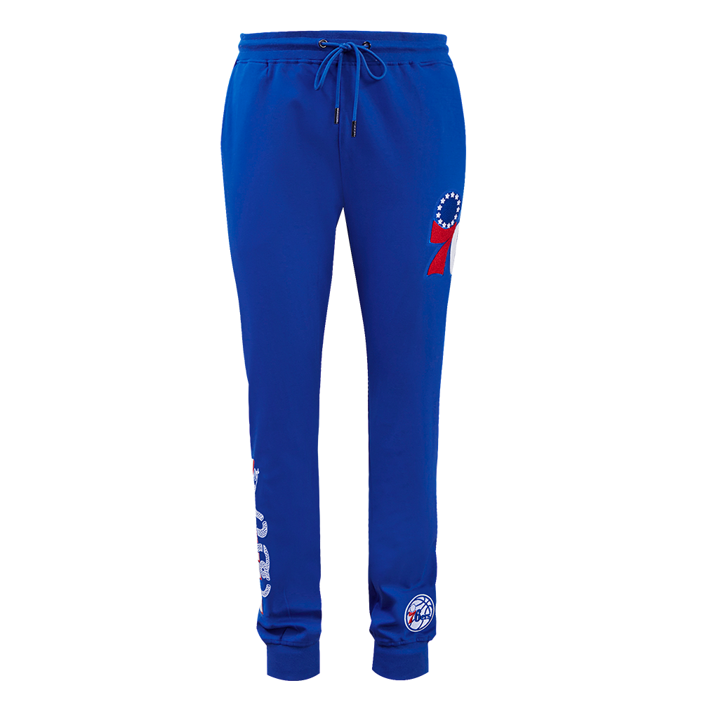 NBA PHILADELPHIA 76ERS CLASSIC CHENILLE MEN'S JOGGER (ROYAL BLUE)