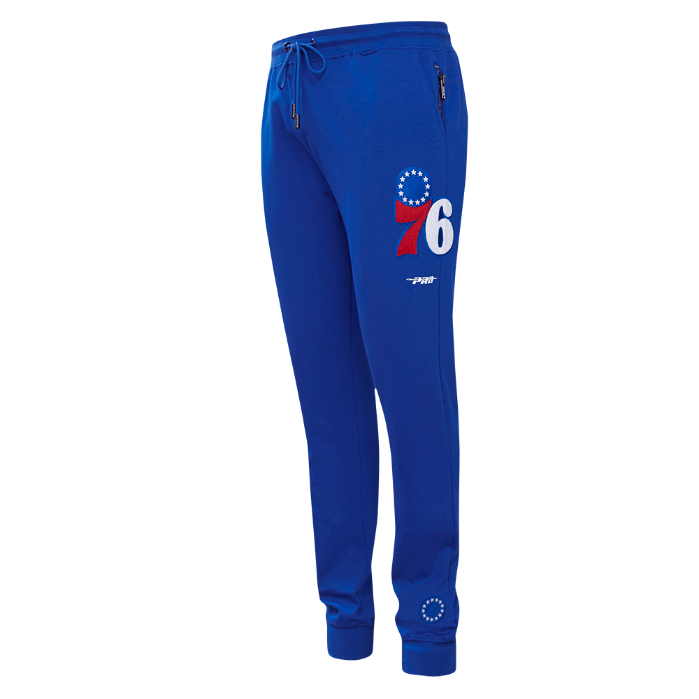 NBA PHILADELPHIA 76ERS CLASSIC MEN'S CHENILLE DK JOGGER (ROYAL BLUE)