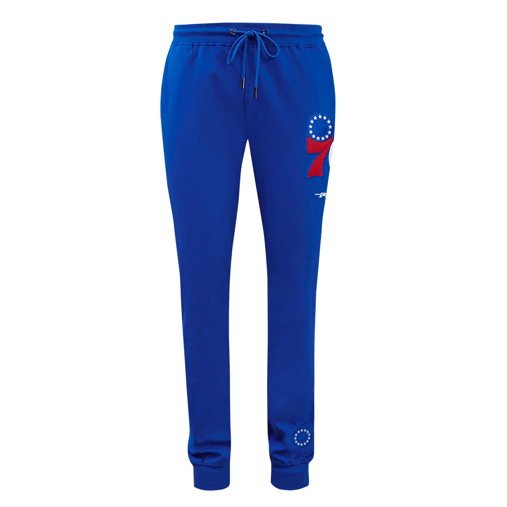 NBA PHILADELPHIA 76ERS CLASSIC MEN'S CHENILLE DK JOGGER (ROYAL BLUE)