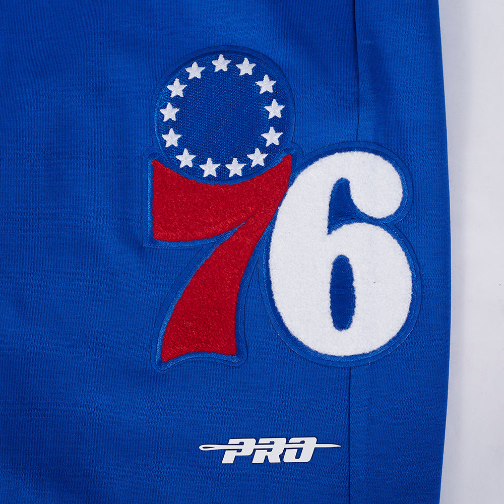 NBA PHILADELPHIA 76ERS CLASSIC MEN'S CHENILLE DK JOGGER (ROYAL BLUE)