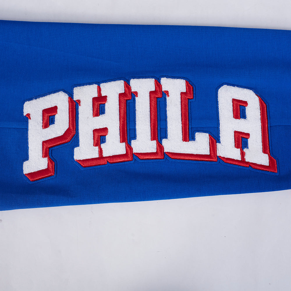 NBA PHILADELPHIA 76ERS CLASSIC MEN'S CHENILLE DK JOGGER (ROYAL BLUE)
