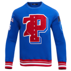 NBA PHILADELPHIA 76ERS MASHUP MEN'S RIB CREWNECK (ROYAL BLUE/RED)