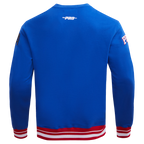 NBA PHILADELPHIA 76ERS MASHUP MEN'S RIB CREWNECK (ROYAL BLUE/RED)