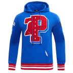 NBA PHILADELPHIA 76ERS MASHUP MEN'S RIB PULLOVER HOODIE (ROYAL BLUE/RED)