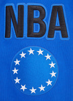 NBA PHILADELPHIA 76ERS MASHUP MEN'S RIB PULLOVER HOODIE (ROYAL BLUE/RED)
