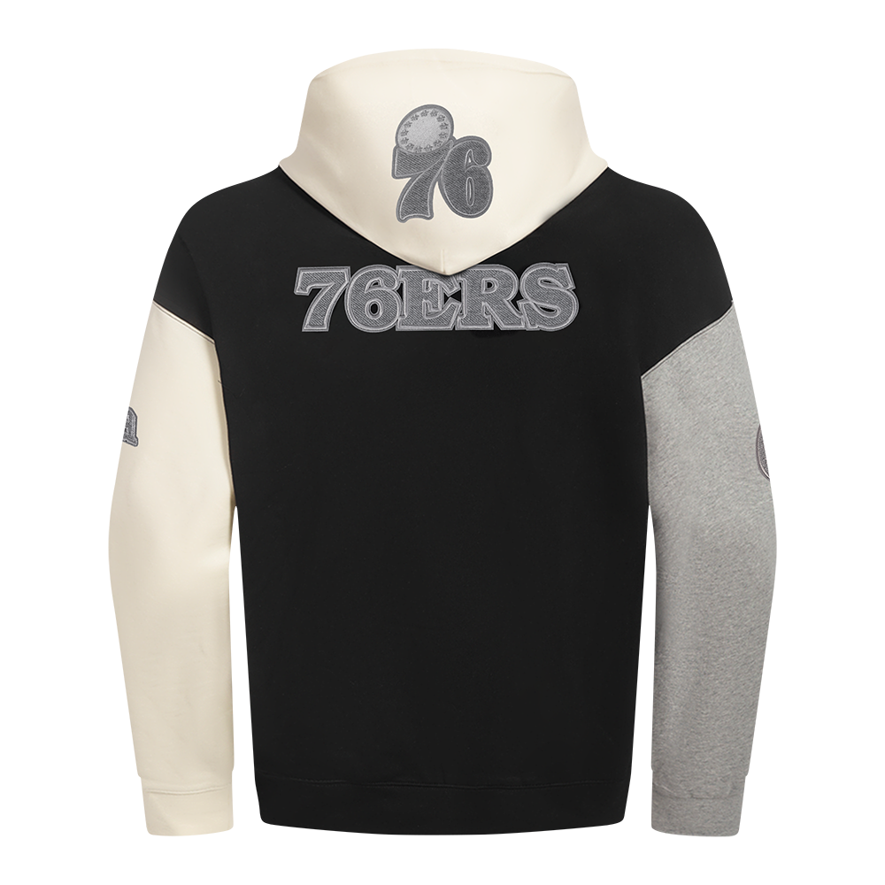 NBA PHILADELPHIA 76ERS REVERSE FRENCH TERRY CHANDAIL À CAPUCHON EN MOLLETON À BLOCS DE COULEUR POUR HOMME