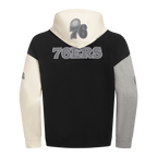 NBA PHILADELPHIA 76ERS REVERSE FRENCH TERRY CHANDAIL À CAPUCHON EN MOLLETON À BLOCS DE COULEUR POUR HOMME