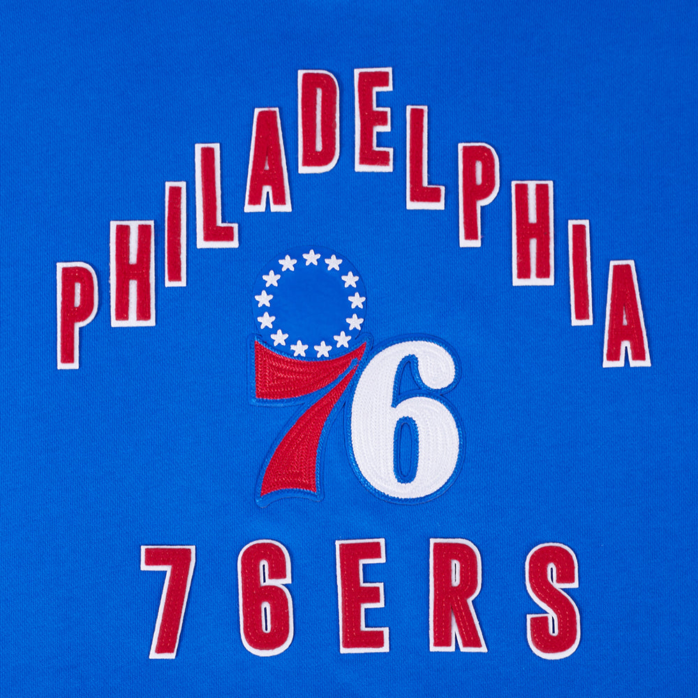 NBA PHILADELPHIA 76ERS ON TOP MEN'S SWEATSHIRT (ROYAL BLUE/RED)