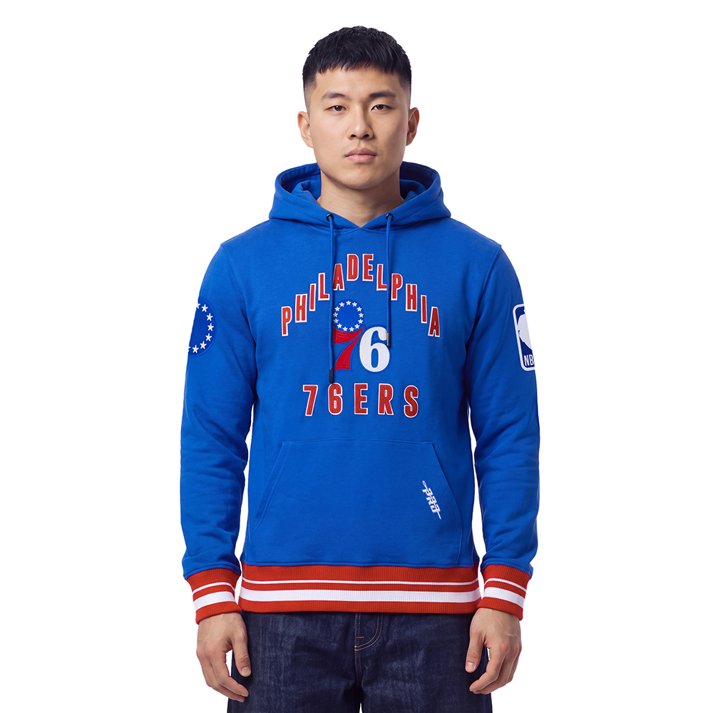NBA PHILADELPHIA 76ERS ON TOP MEN'S SWEATSHIRT (ROYAL BLUE/RED)