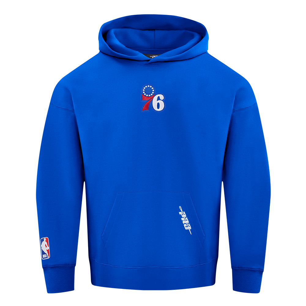 NBA PHILADELPHIA 76ERS PLAYBACK CHANDAIL À CAPUCHON POUR HOMME (BLEU ROYAL)