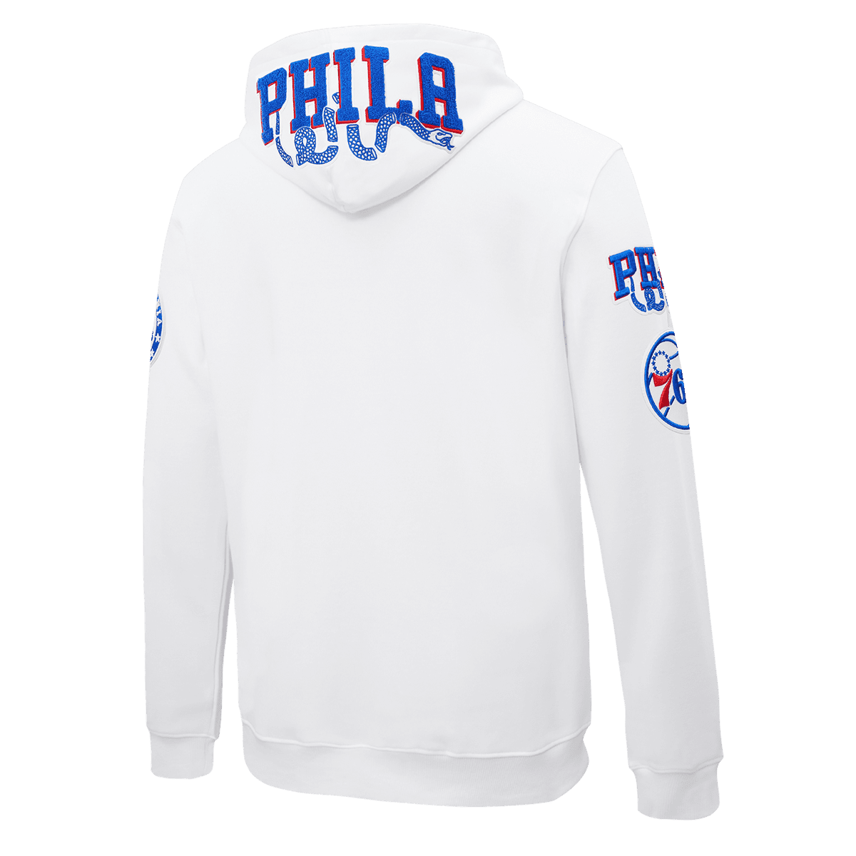 NBA PHILADELPHIA 76ERS LOGO MEN'S PO HOODIE (WHITE)