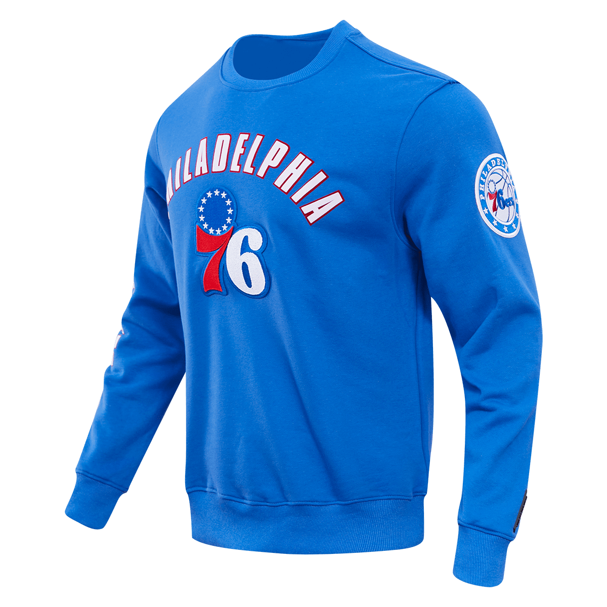 NBA PHILADELPHIA 76ERS CLASSIC MEN'S CREWNECK (ROYAL BLUE)