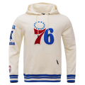 NBA PHILADELPHIA 76ERS RETRO CLASSIC CHANDAIL À CAPUCHON POUR HOMME (COQUILLE D'ŒUF/BLEU ROYAL)