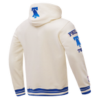NBA PHILADELPHIA 76ERS RETRO CLASSIC CHANDAIL À CAPUCHON POUR HOMME (COQUILLE D'ŒUF/BLEU ROYAL)