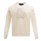NBA PHILADELPHIA 76ERS NEUTRAL DROP SHOULDER MEN'S CREWNECK (EGGSHELL)