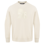 NBA PHILADELPHIA 76ERS NEUTRAL DROP SHOULDER MEN'S CREWNECK (EGGSHELL)