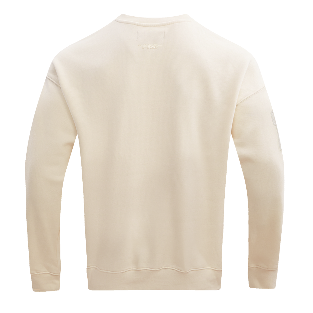 NBA PHILADELPHIA 76ERS NEUTRAL DROP SHOULDER MEN'S CREWNECK (EGGSHELL)
