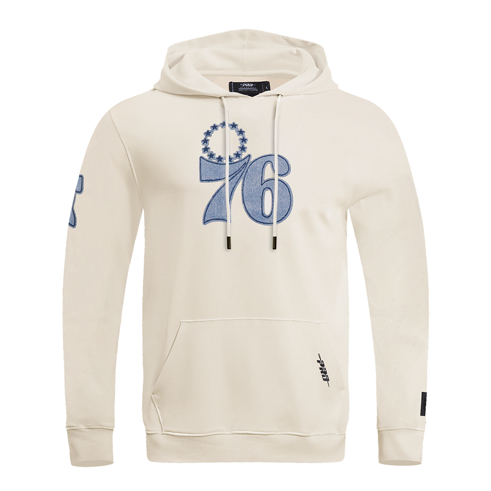NBA PHILADELPHIA 76ERS VARSITY BLUES MEN'S PULLOVER HOODIE (LINEN)