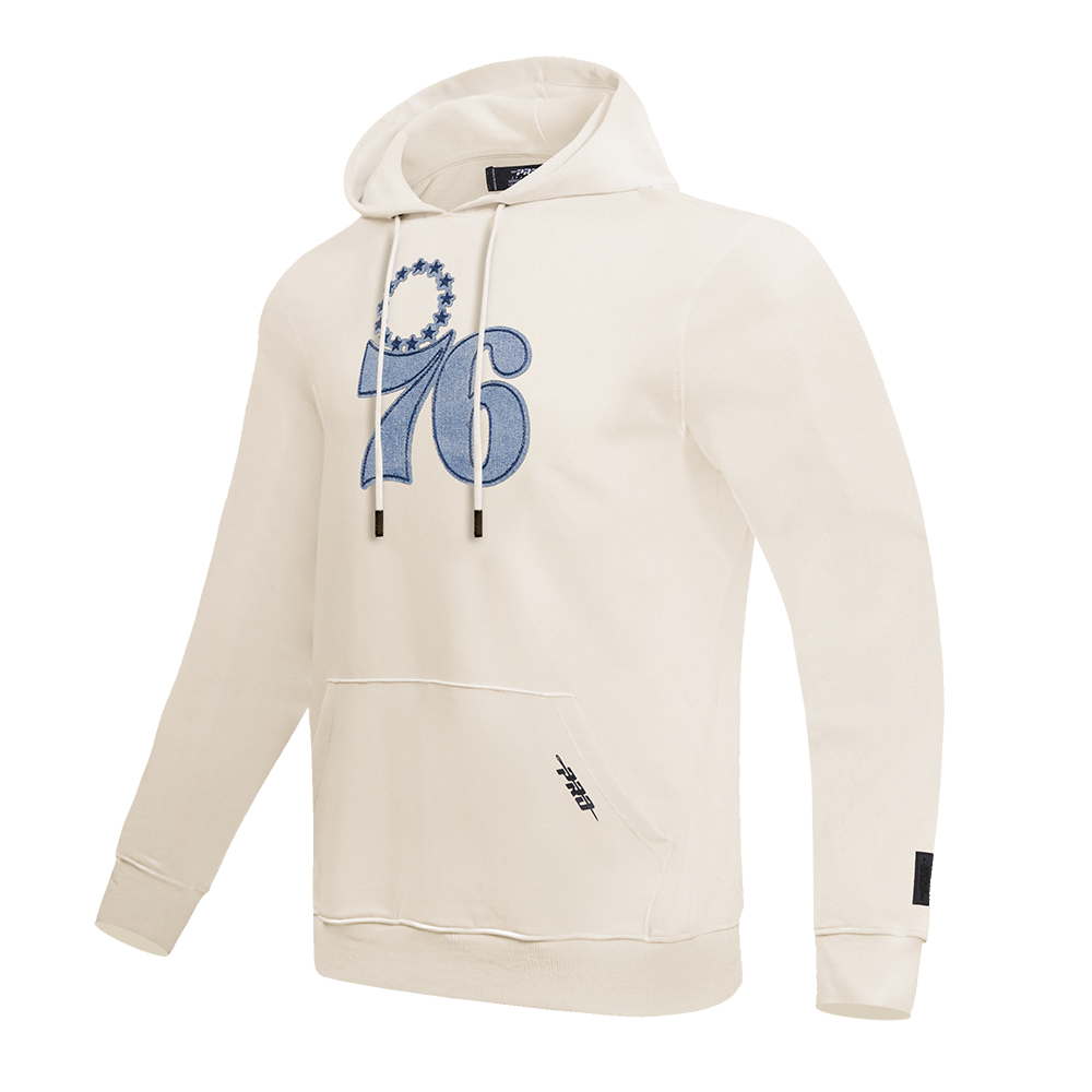 NBA PHILADELPHIA 76ERS VARSITY BLUES MEN'S PULLOVER HOODIE (LINEN)