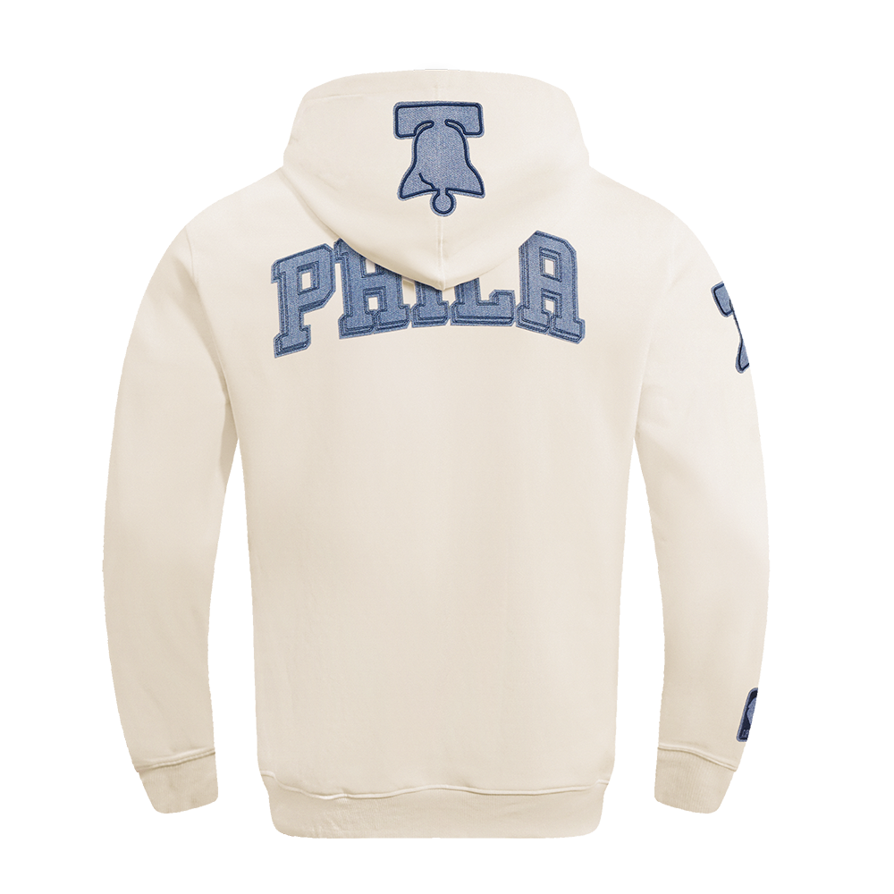 NBA PHILADELPHIA 76ERS VARSITY BLUES MEN'S PULLOVER HOODIE (LINEN)