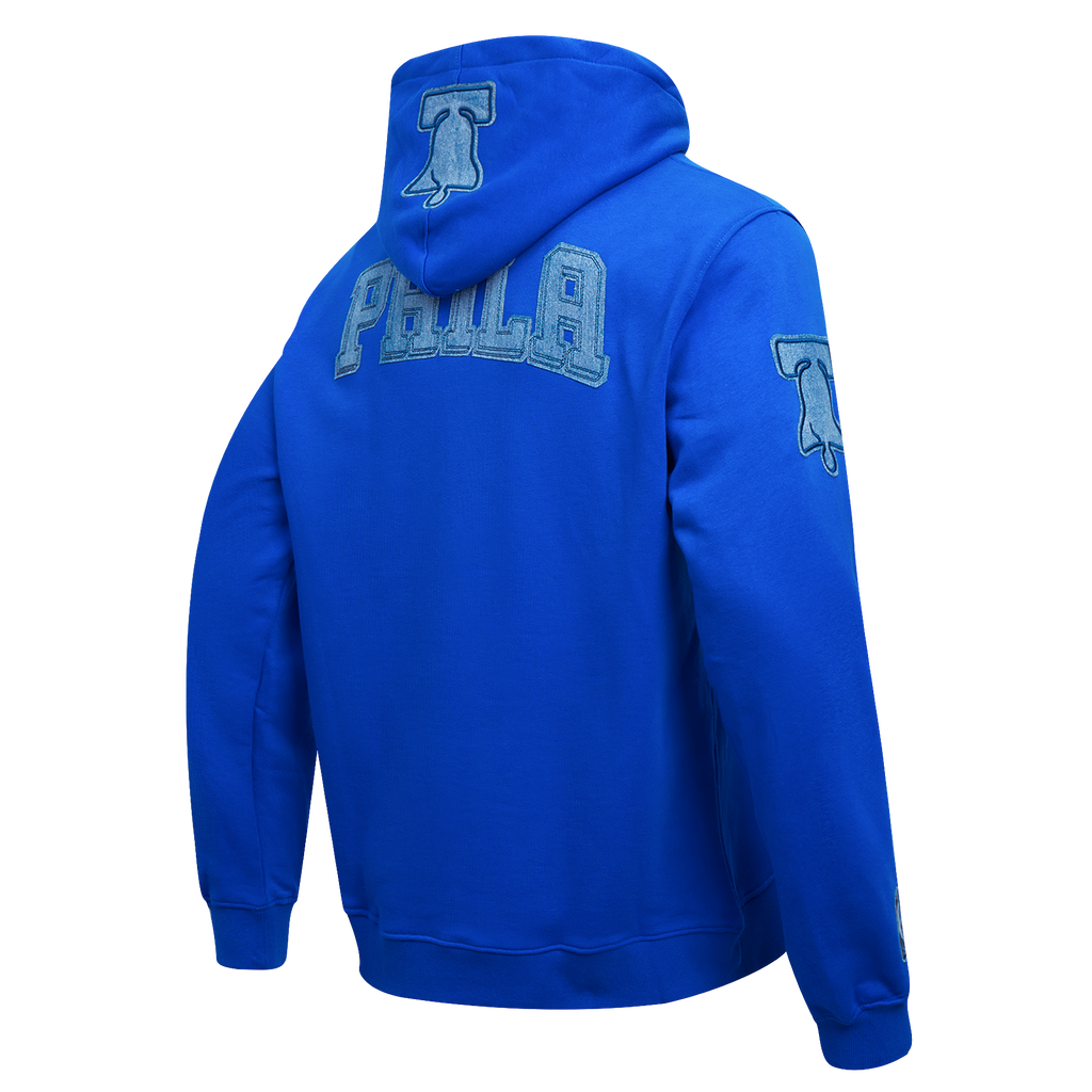 NBA PHILADELPHIA 76ERS VARSITY BLUES CHANDAIL À CAPUCHON POUR HOMME (BLEU ROYAL)