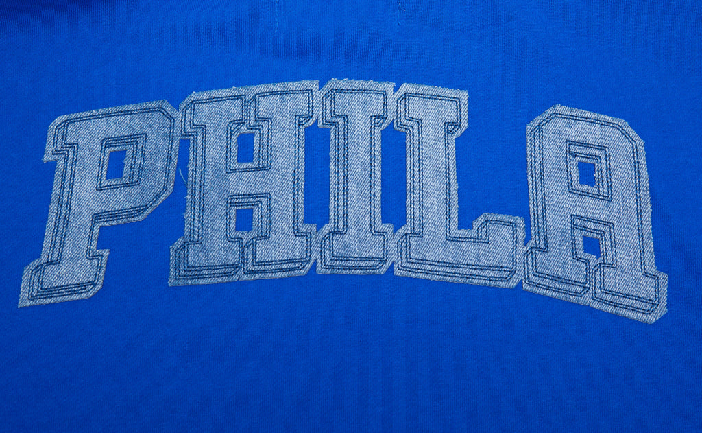 NBA PHILADELPHIA 76ERS VARSITY BLUES CHANDAIL À CAPUCHON POUR HOMME (BLEU ROYAL)
