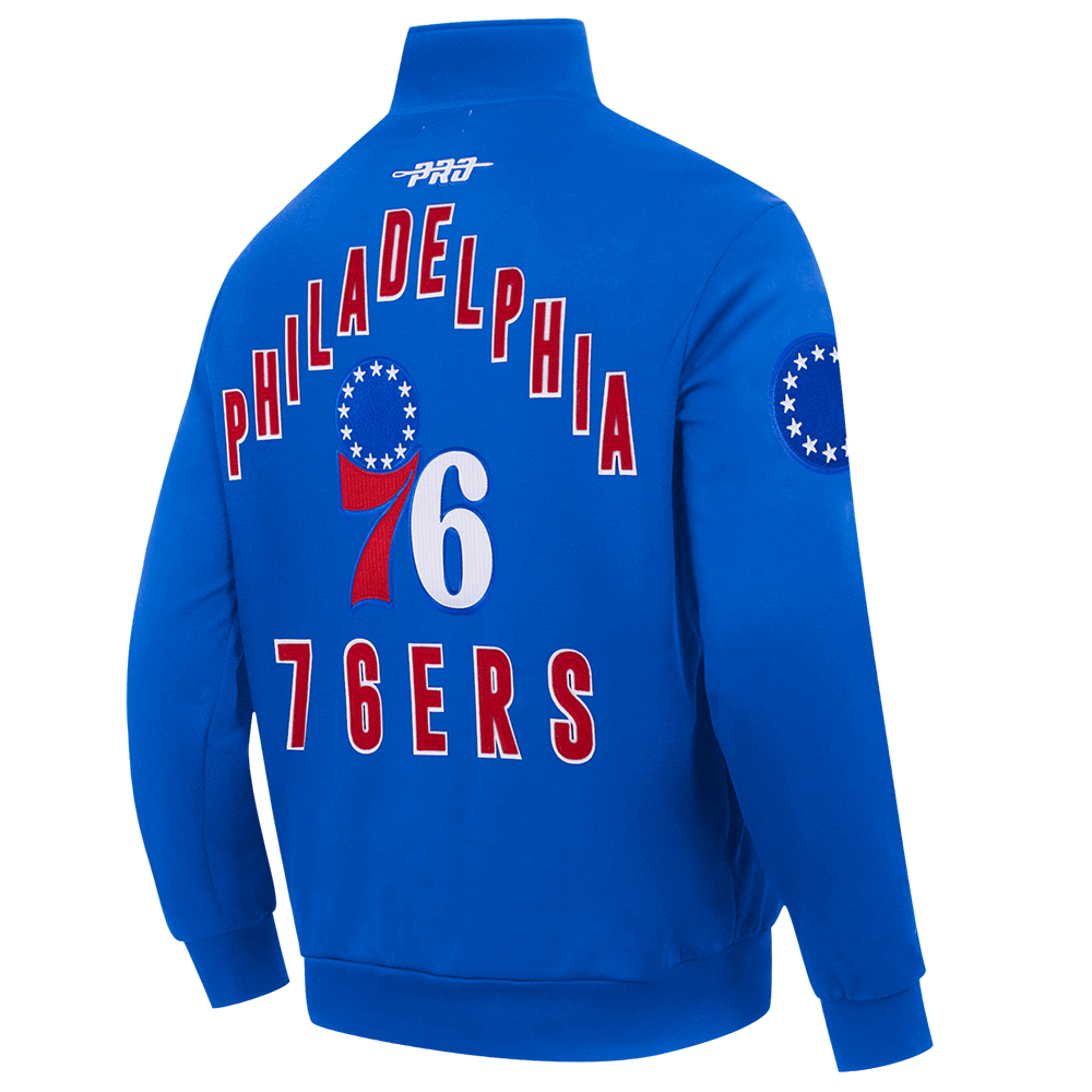 NBA PHILADELPHIA 76ERS ON TOP MEN'S COAT (ROYAL BLUE)