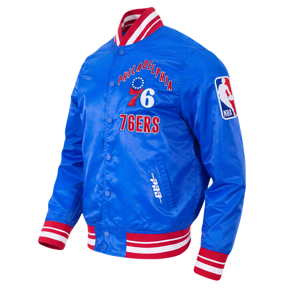 NBA PHILADELPHIA 76ERS ON TOP MEN'S COAT (ROYAL BLUE/RED)