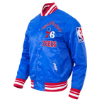 NBA PHILADELPHIA 76ERS ON TOP MEN'S COAT (ROYAL BLUE/RED)