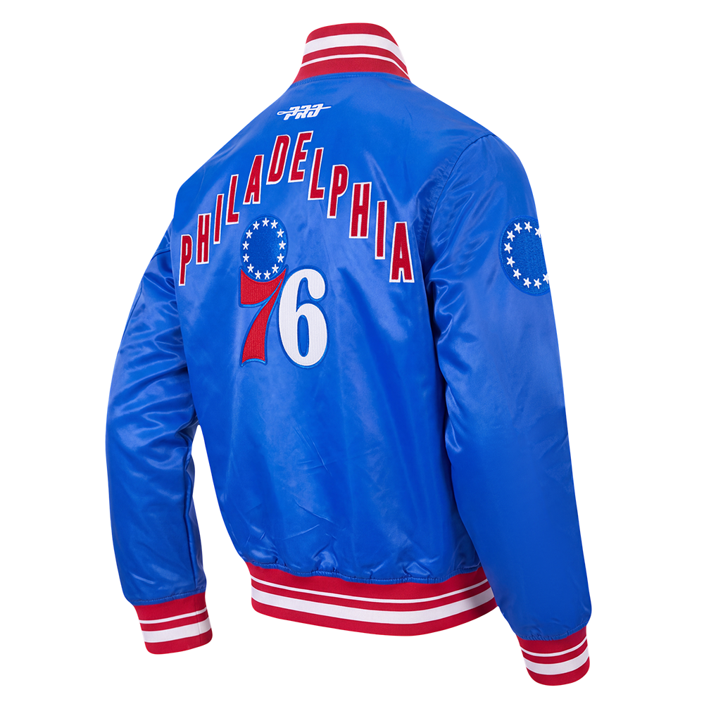 NBA PHILADELPHIA 76ERS ON TOP MEN'S COAT (ROYAL BLUE/RED)