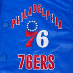 NBA PHILADELPHIA 76ERS ON TOP MEN'S COAT (ROYAL BLUE/RED)