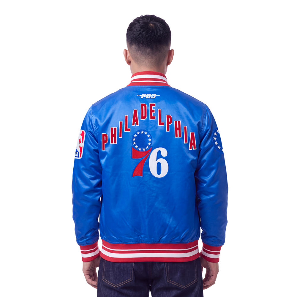 NBA PHILADELPHIA 76ERS ON TOP MEN'S COAT (ROYAL BLUE/RED)